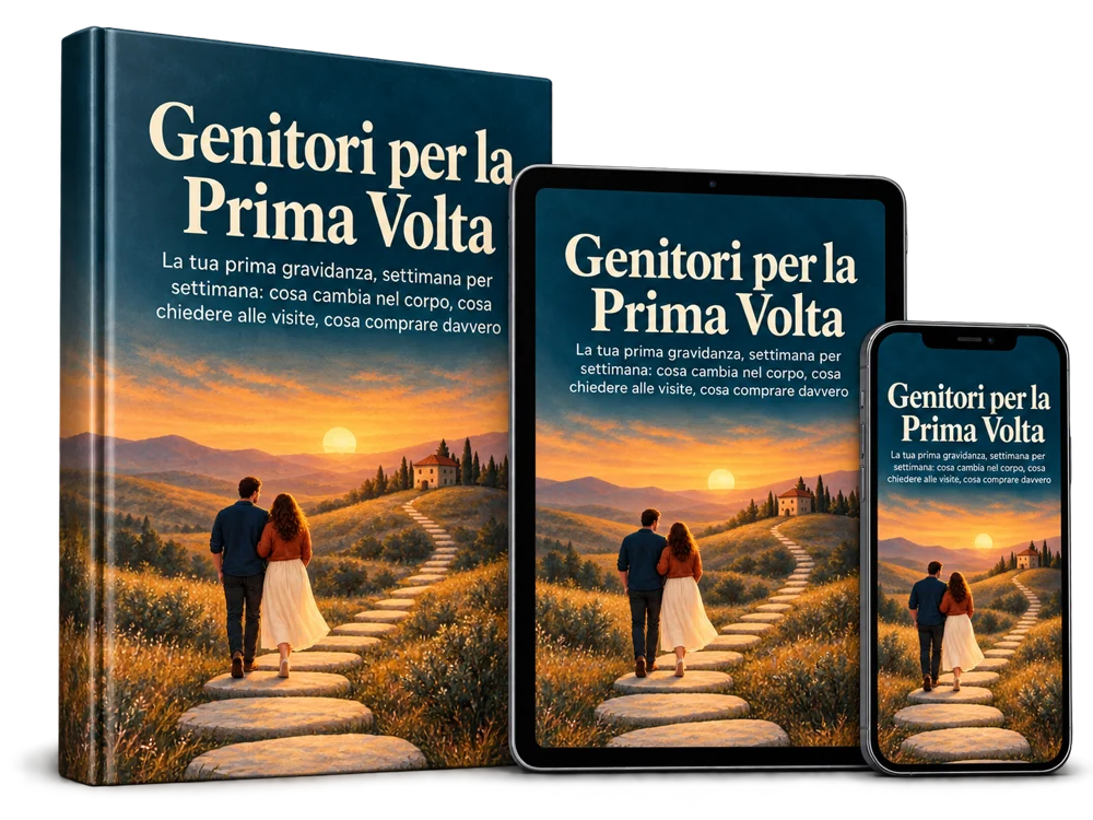 Genitori per la Prima Volta: libro, tablet e telefono